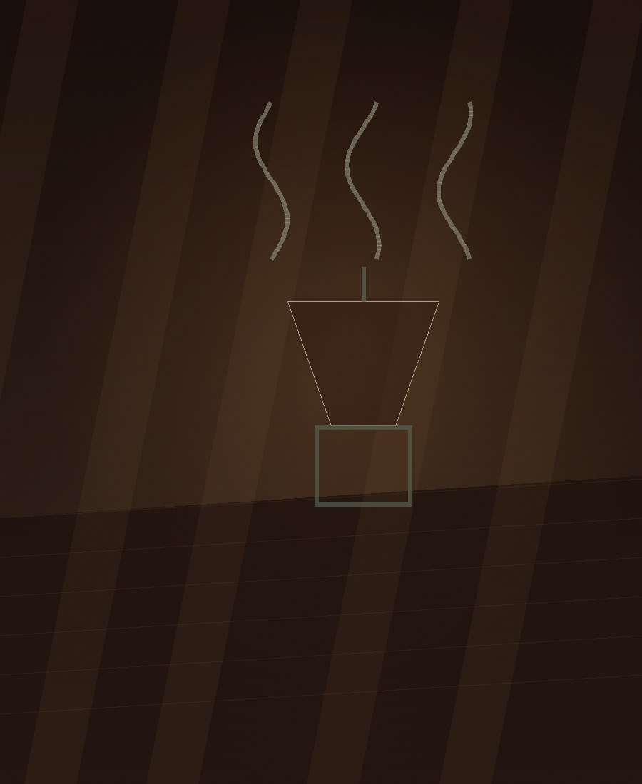 Handaufguss Filterkaffee mit warmem Licht